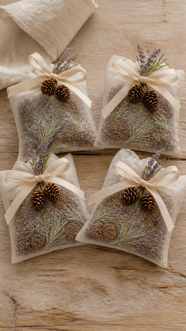 Pine Cone Bath Sachets