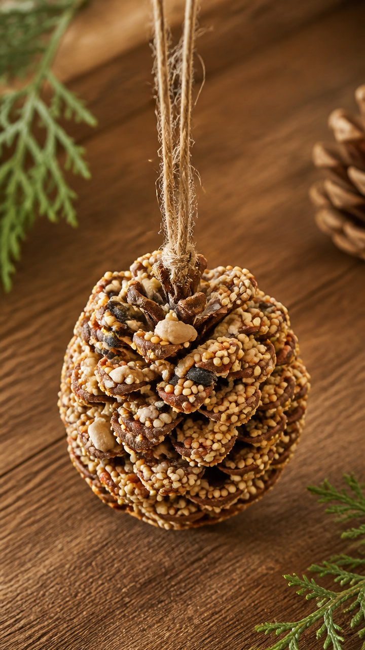 Pine Cone Bird Feeder Ornaments