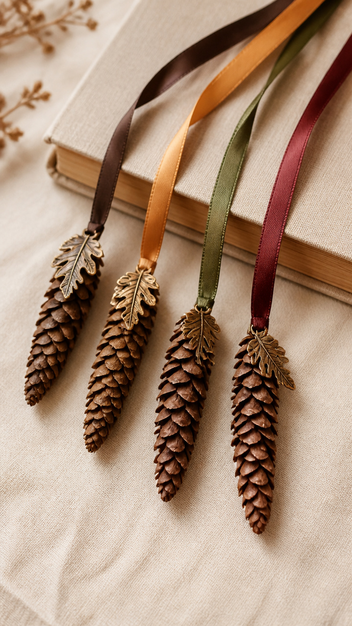 Pine Cone Bookmarks
