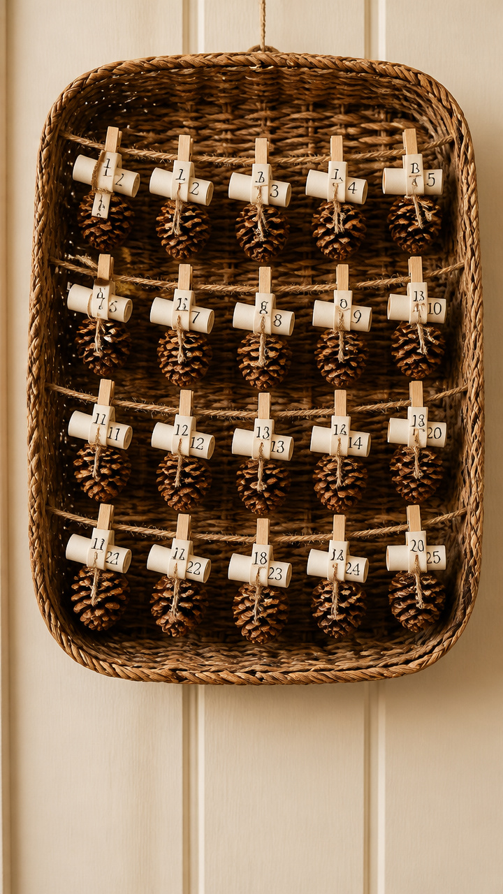 Pine Cone Holiday Countdown