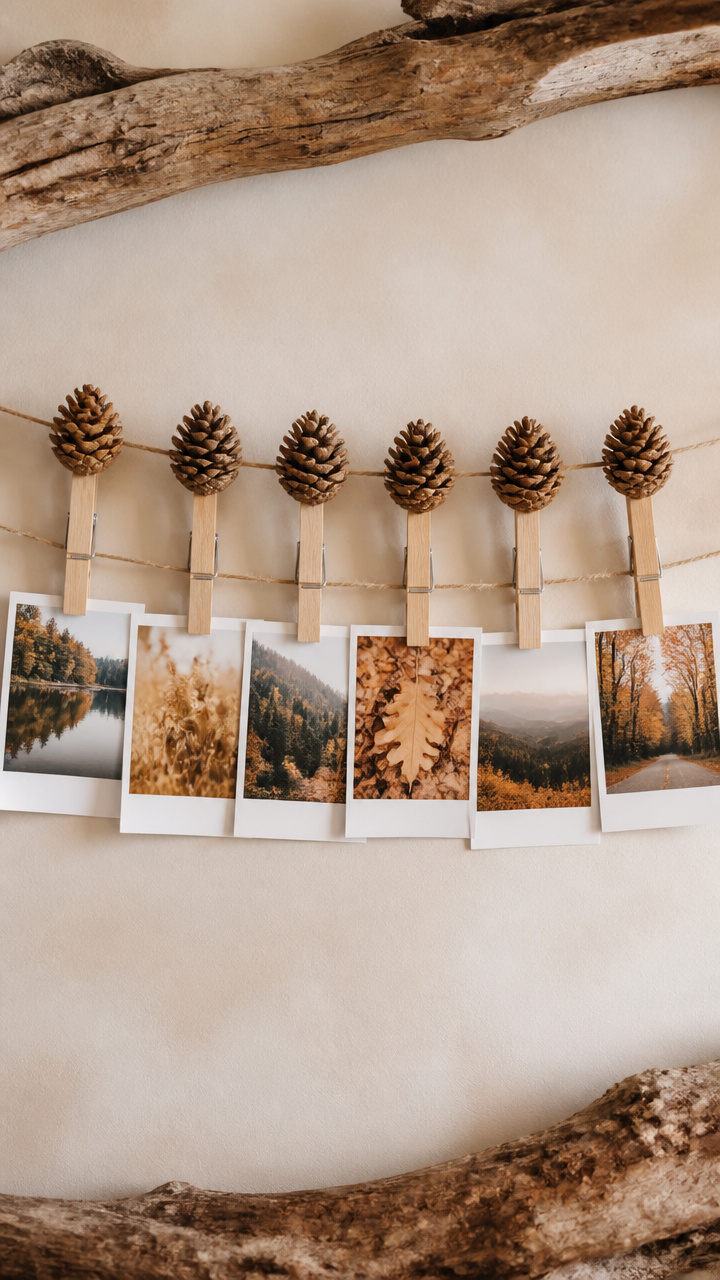Pine Cone Photo Display Clips