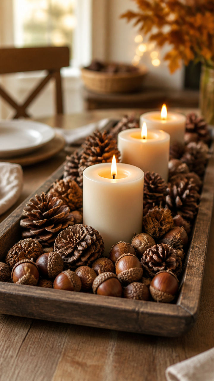 Pinecone and Acorn Scatter Tray