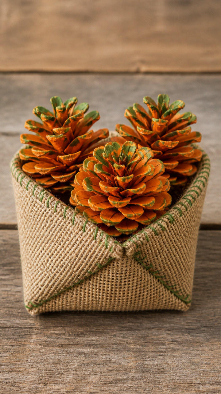 Pinecone Mini Pumpkin Patch