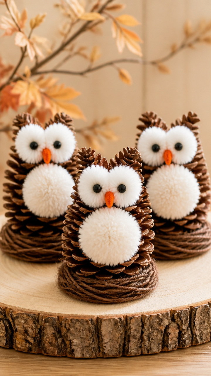 Pinecone Owls
