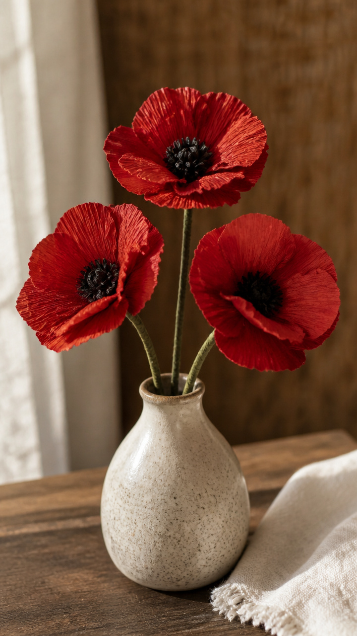 Poppies from Husk Petals