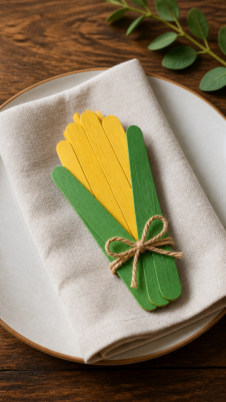 Popsicle Stick Corn Holders