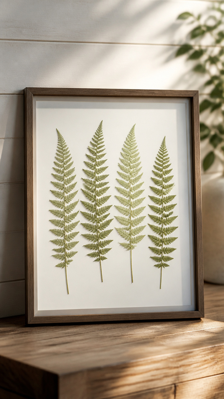 Pressed Fern Frame Display