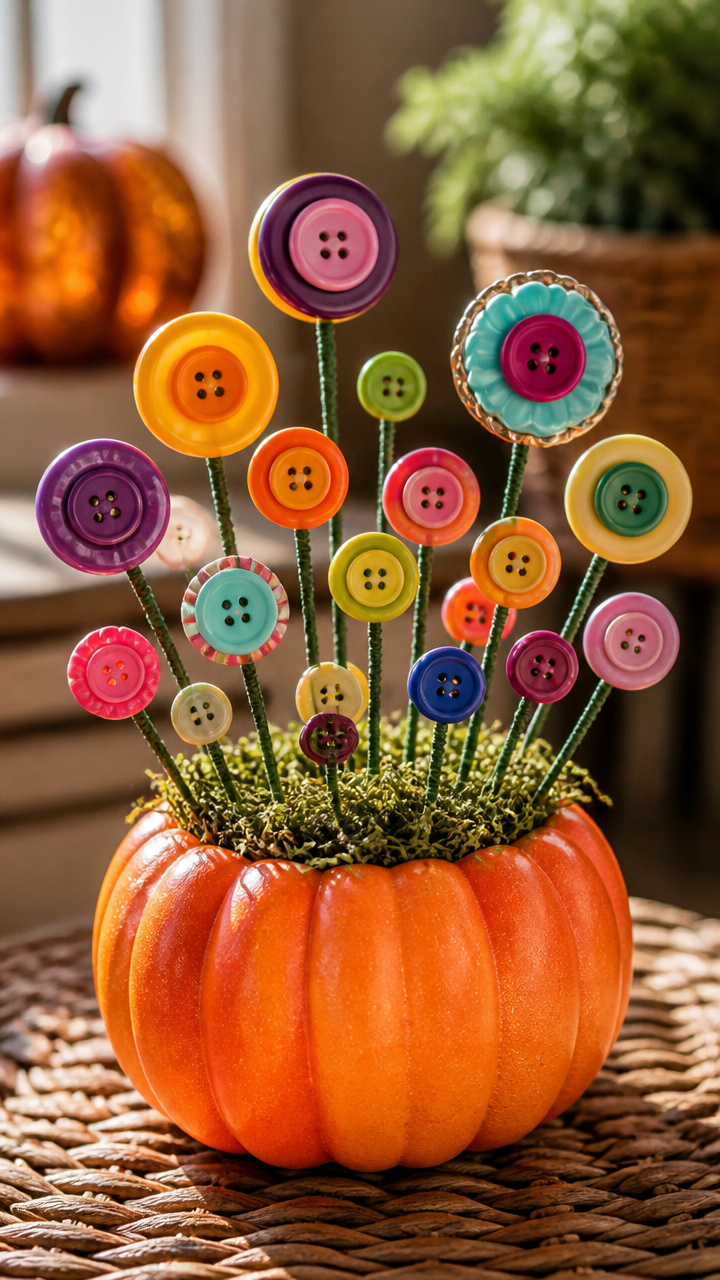 Pumpkin Button Garden