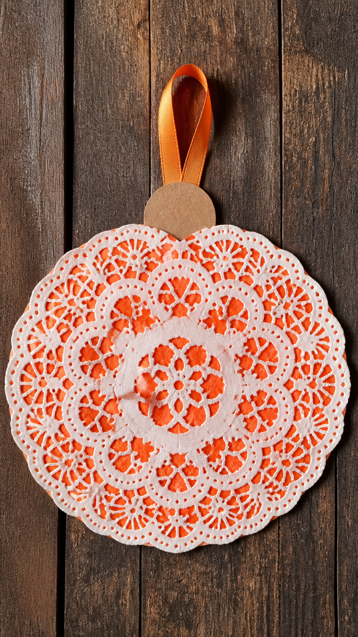 Pumpkin Doily Cutout