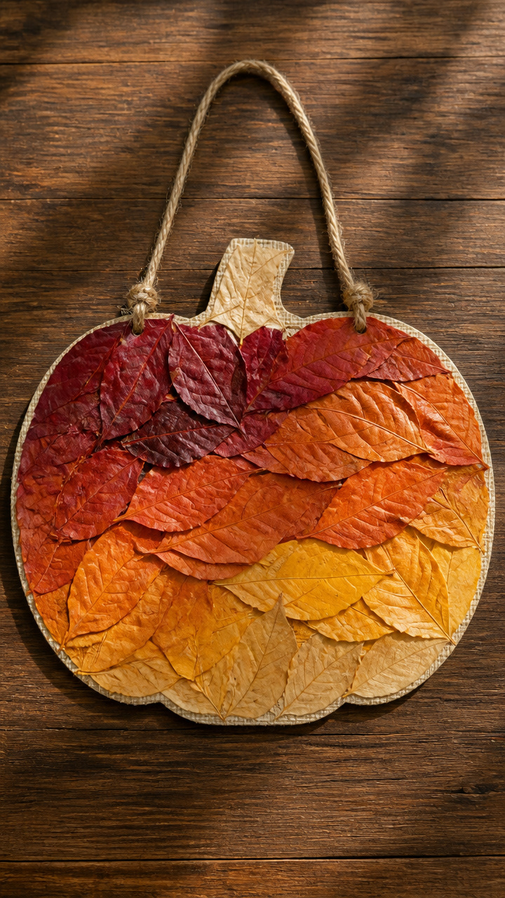 Pumpkin Leaf Collage