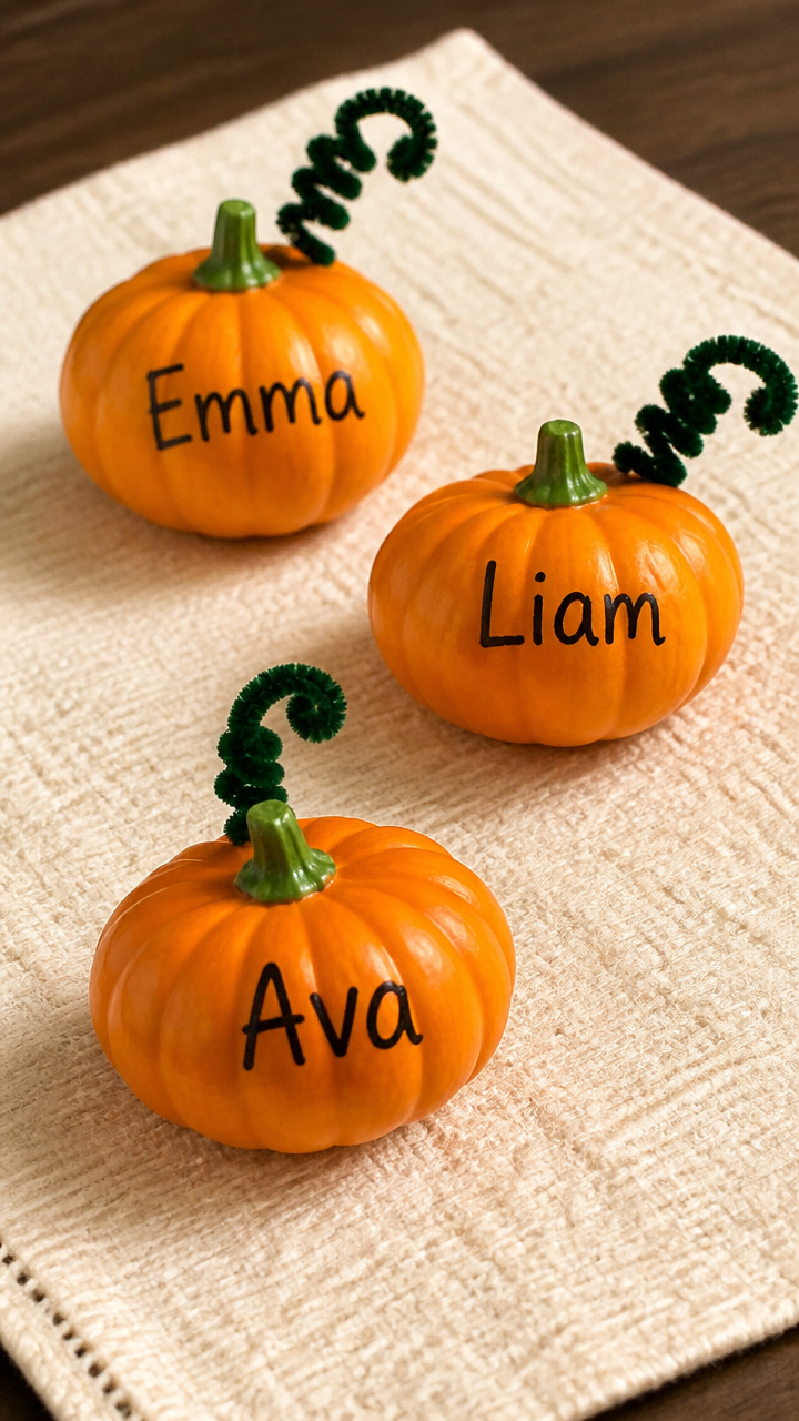 Pumpkin Name Tags