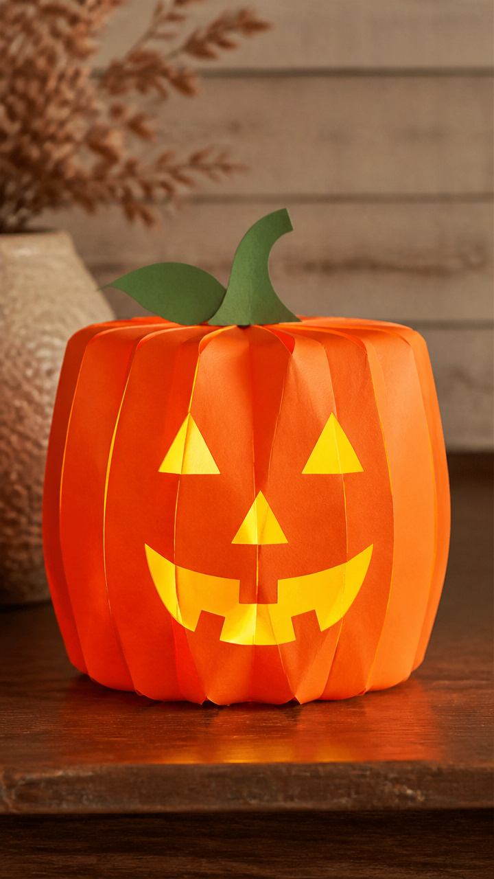 Pumpkin Paper Bag Lantern
