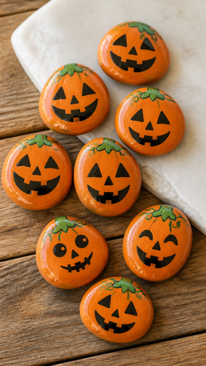 Pumpkin Rock Paintings