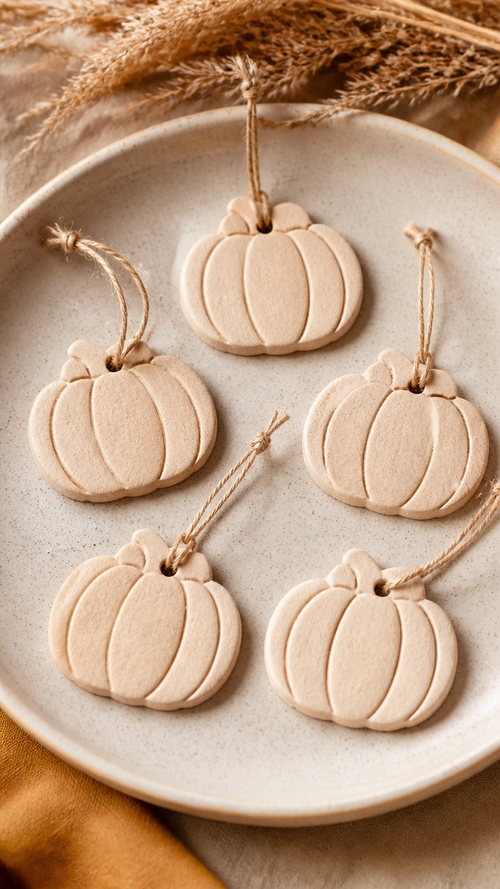 Pumpkin Salt Dough Ornaments