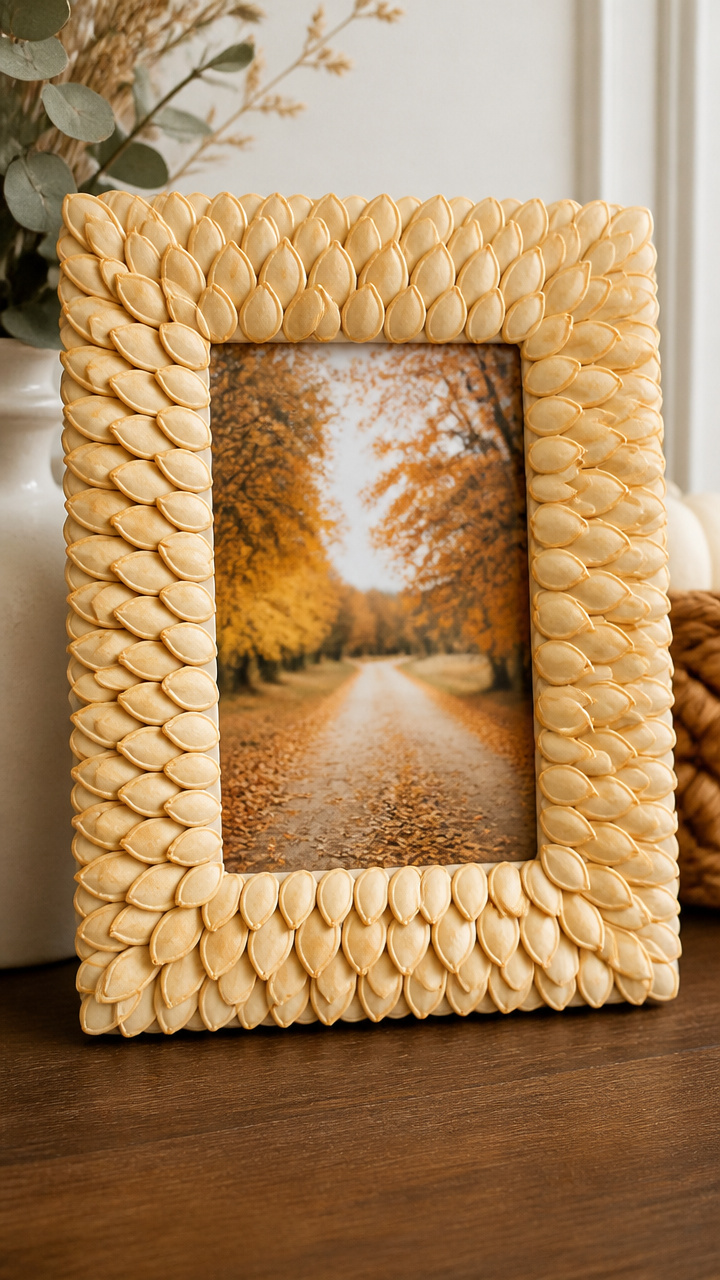 Pumpkin Seed Mosaic Frame