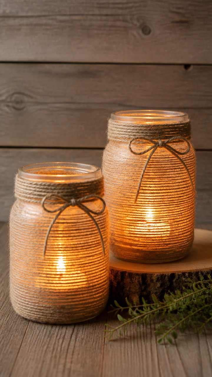 Rustic Candle Holders