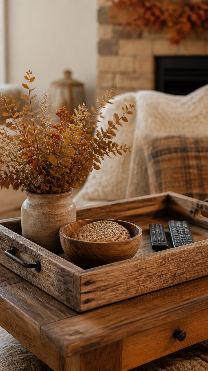 Rustic Wood Accents and Trays