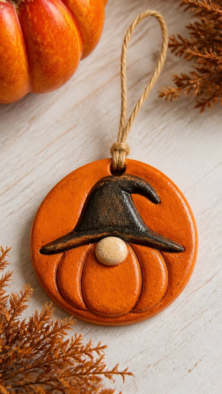 Salt Dough Pumpkin Ornament
