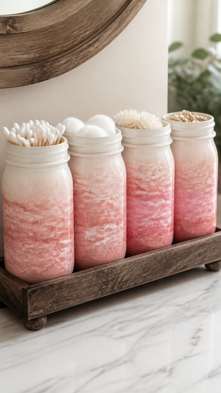 Salt-Dyed Ombre Jars