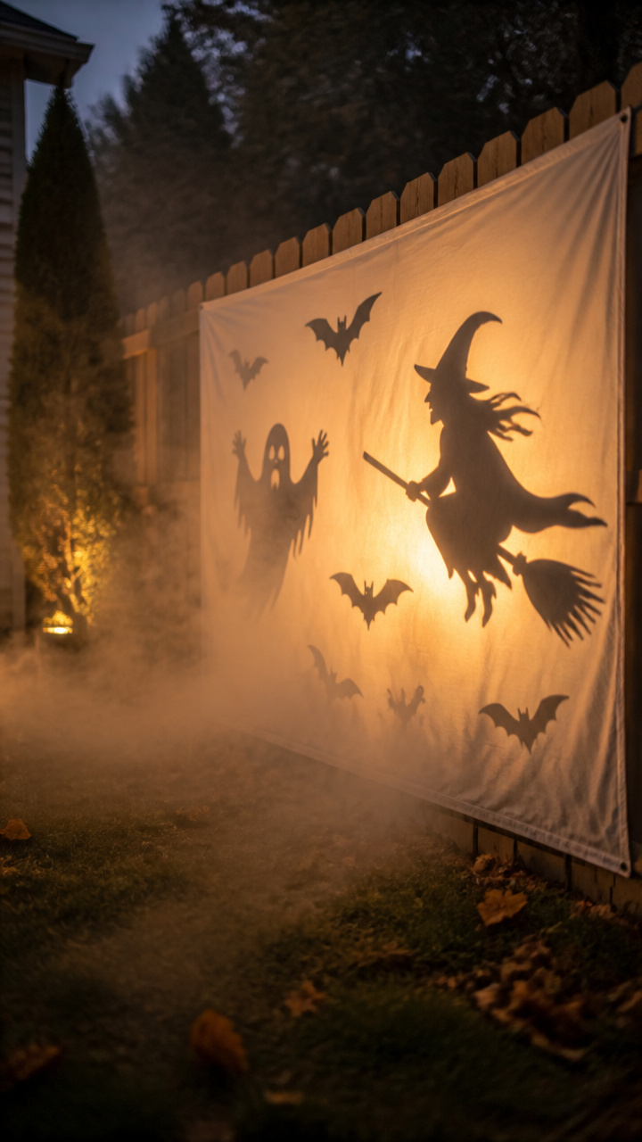 Shadow Puppet Fence with Fog Backdrop