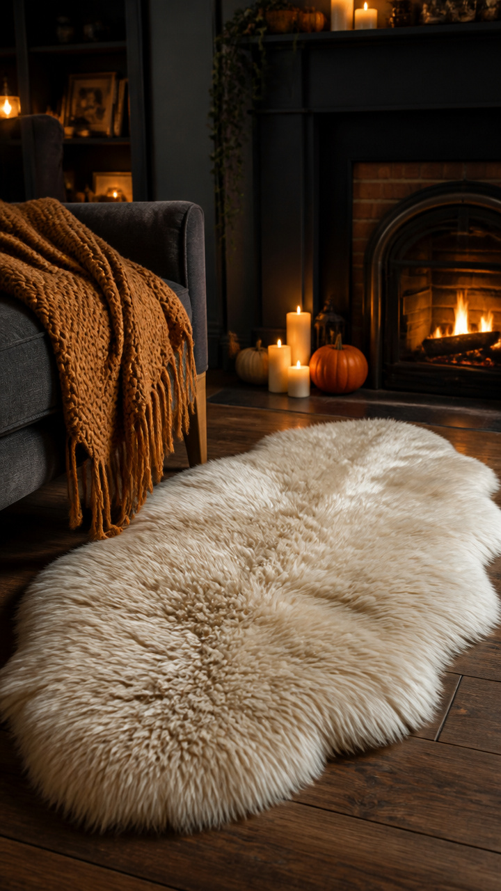 Sheepskin Rug for Extra Coziness