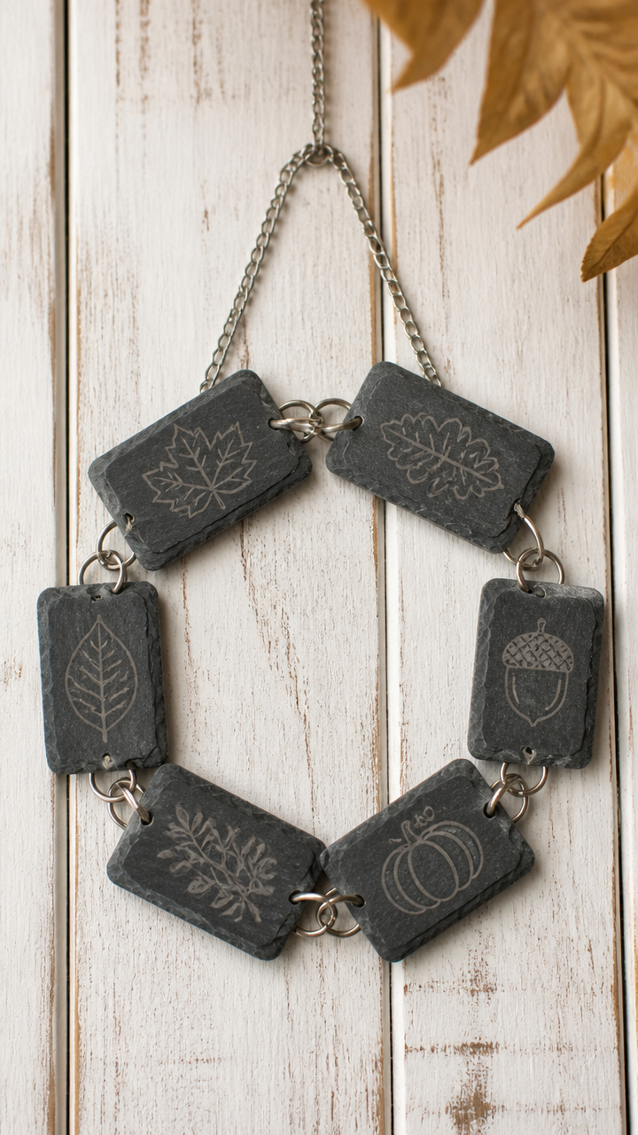 Slate Tile Mini Wreath