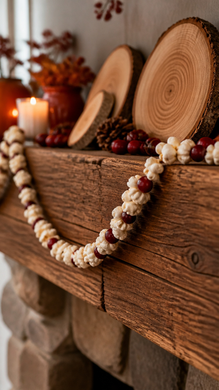 String Together Popcorn and Cranberries