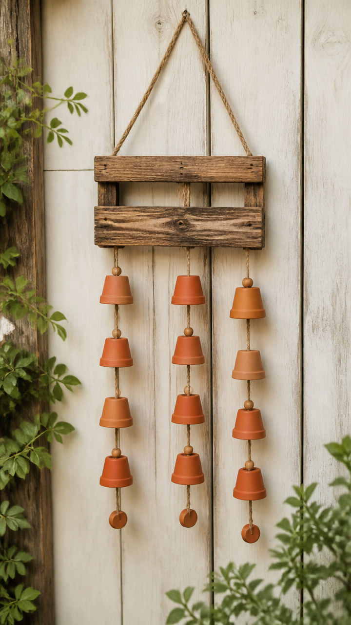 Terracotta Pot Wind Chime Frame