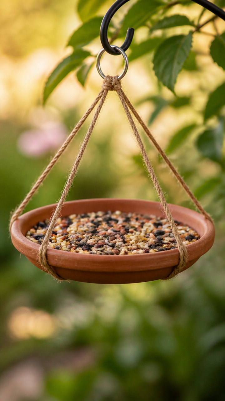 Terracotta Saucer Bird Feeder