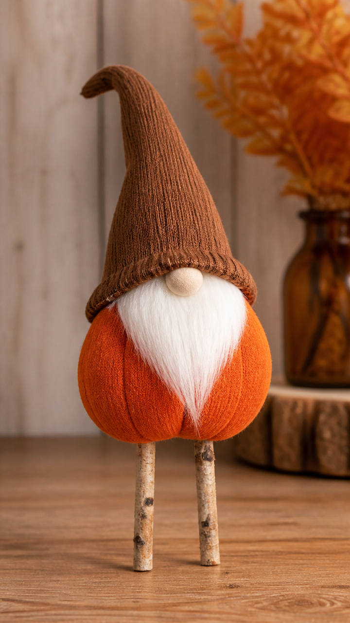 Twig-Legged Pumpkin Gnome