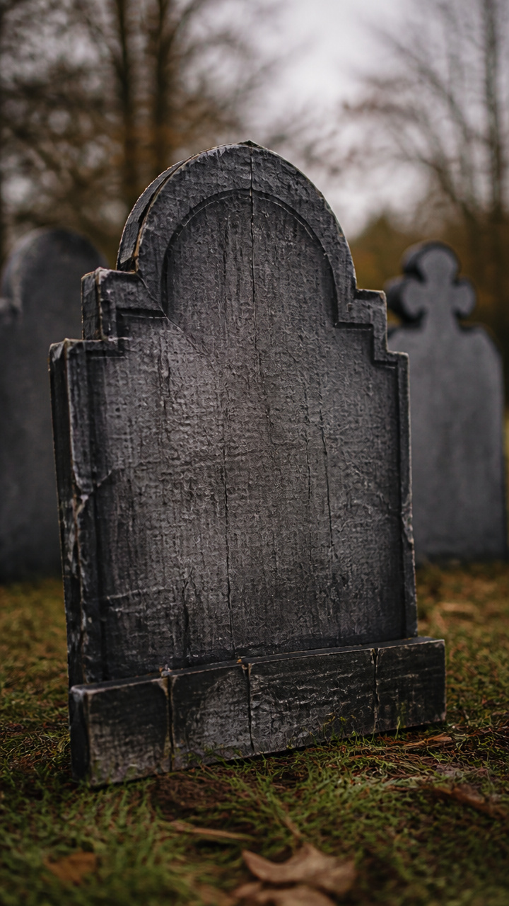 Upcycled Cardboard Tombstones