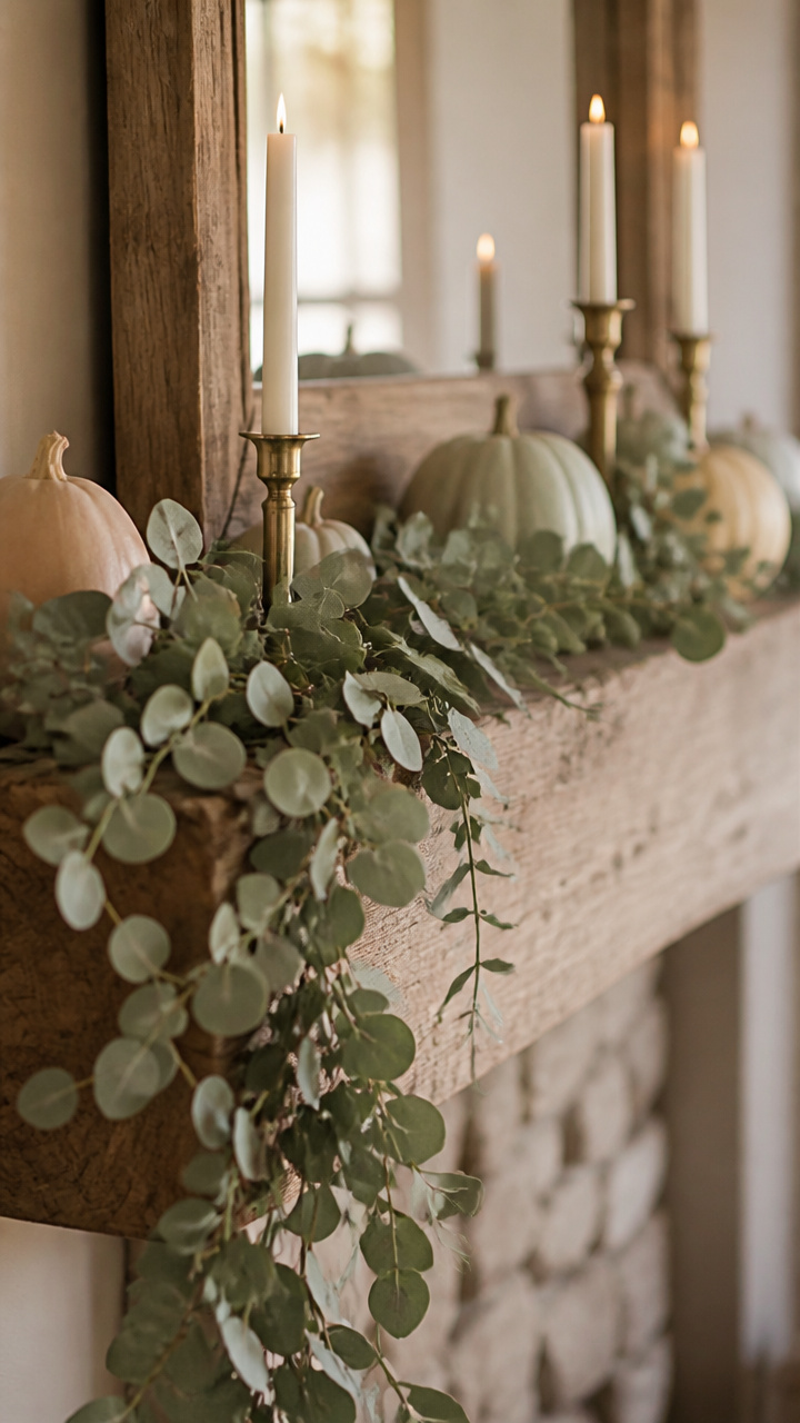 Use Dried Eucalyptus for Soft Green Texture
