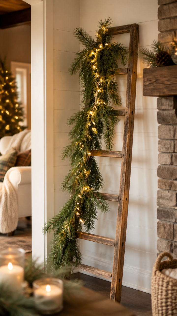 Use Ladder Shelves for Vertical Greenery