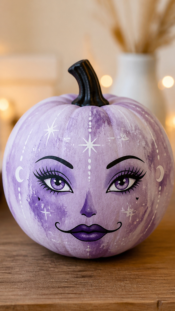 Watercolor Wash Purple Witch