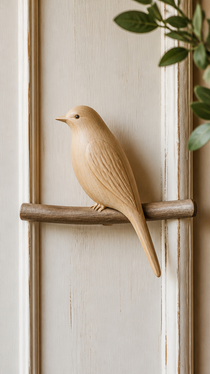 Whittled Bird Perch