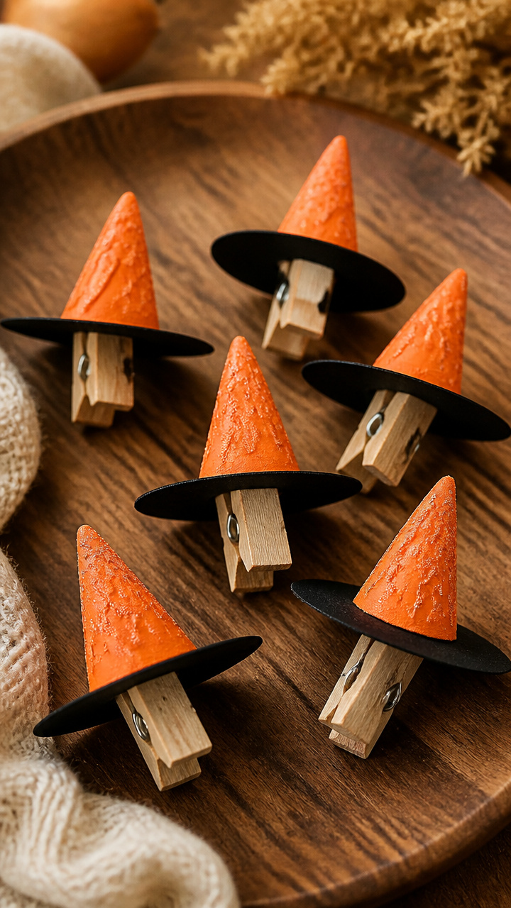 Witch Hat Clothespins