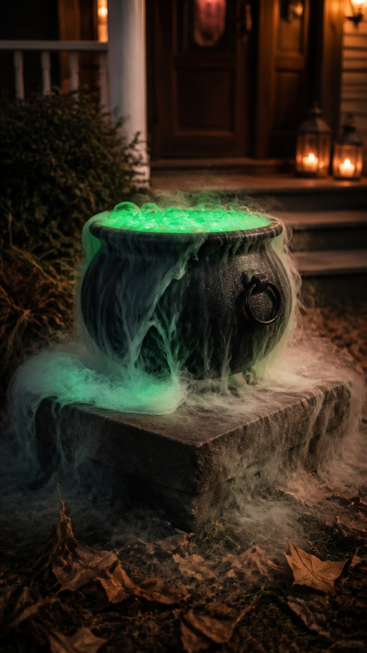 Witch’s Cauldron Bubbling in the Mist