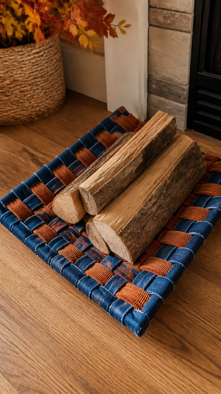 Woven Log Holder Mat