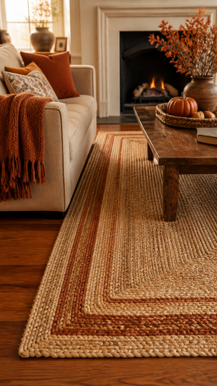 Woven Rugs Over Hardwood Floors