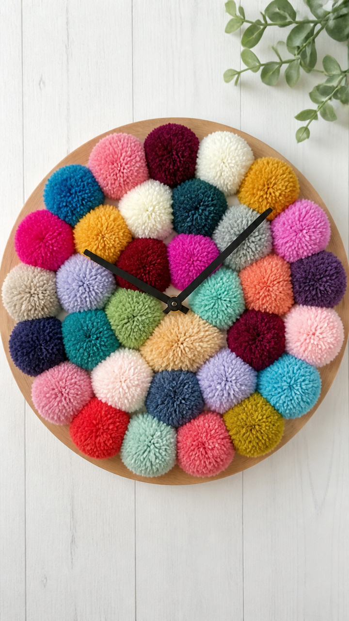 Pom-Pom Clock Renewal Craft