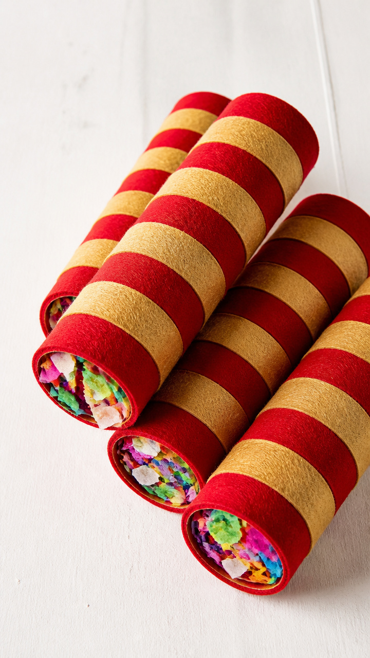Felt Confetti Popper Tubes
