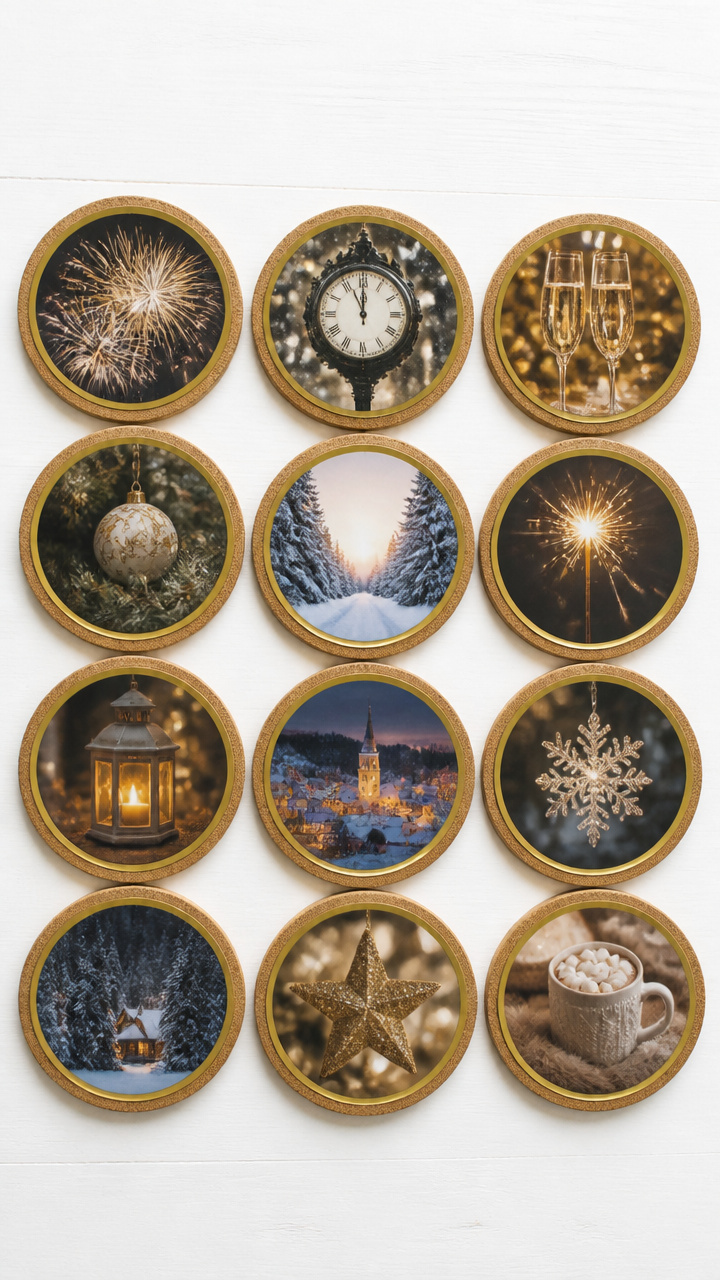 Photo Countdown Coaster Set