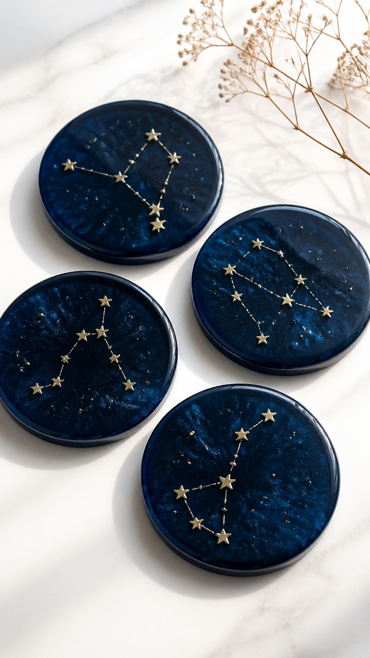 Resin Constellation Coasters