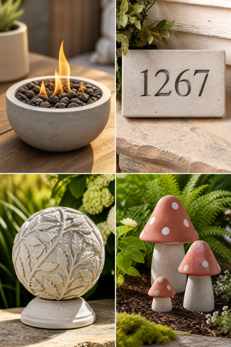 15 Easy Concrete Garden Crafts Perfect for Beginners