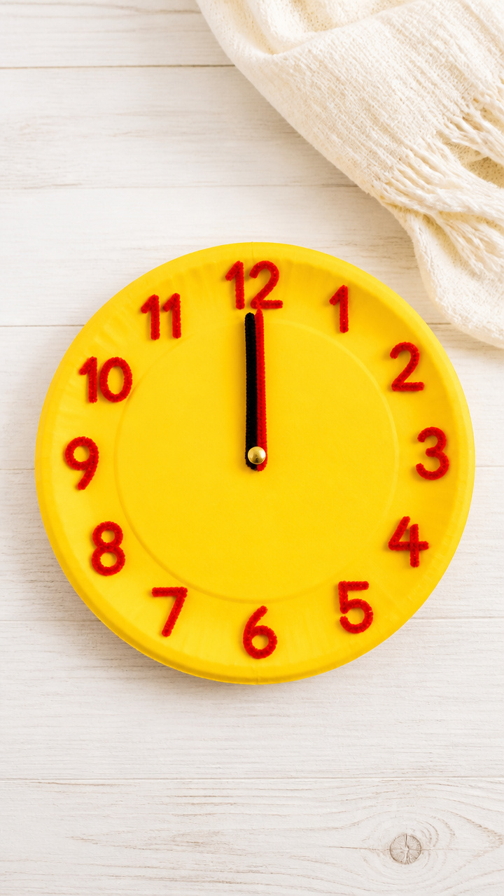 Pipe Cleaner Clock Craft