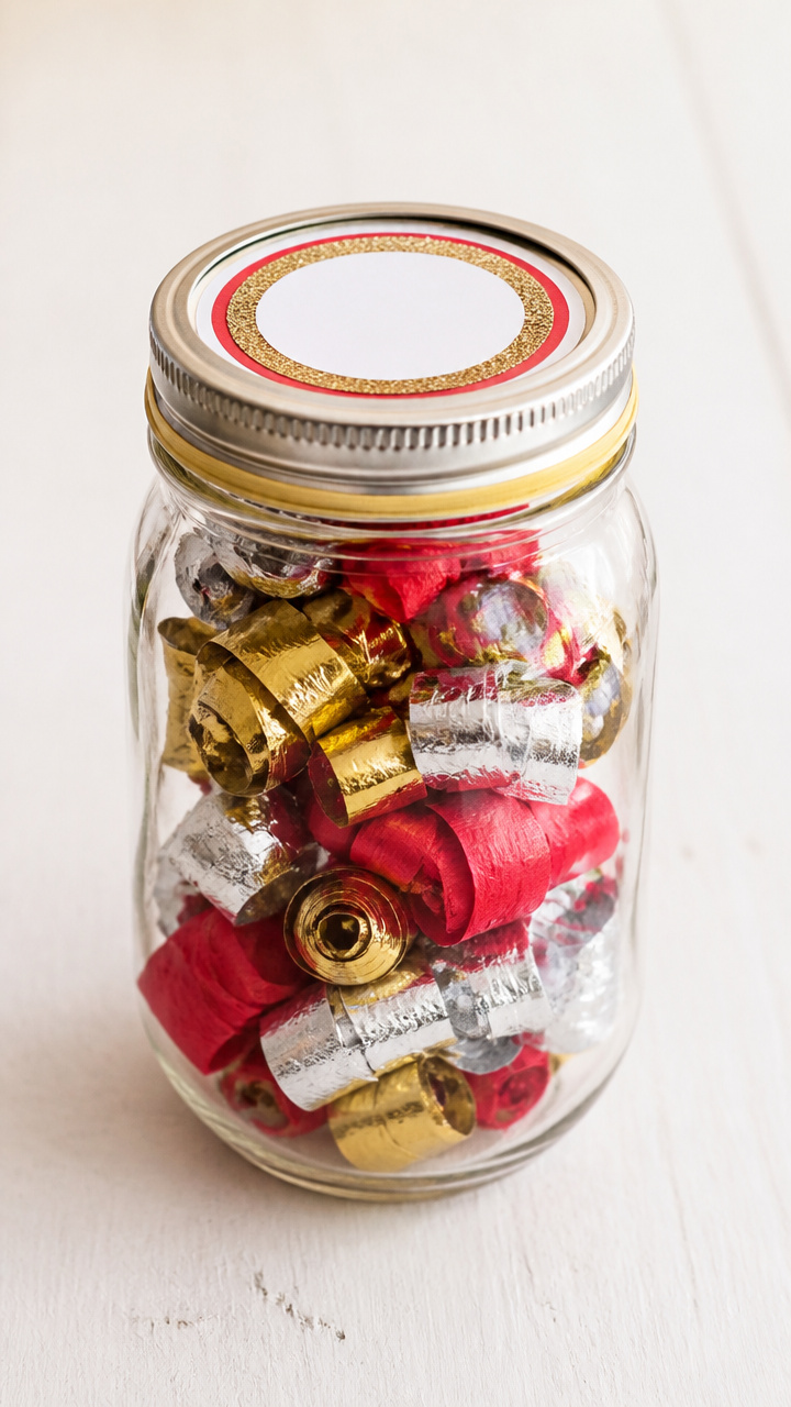 Streamers-in-a-Jar Display