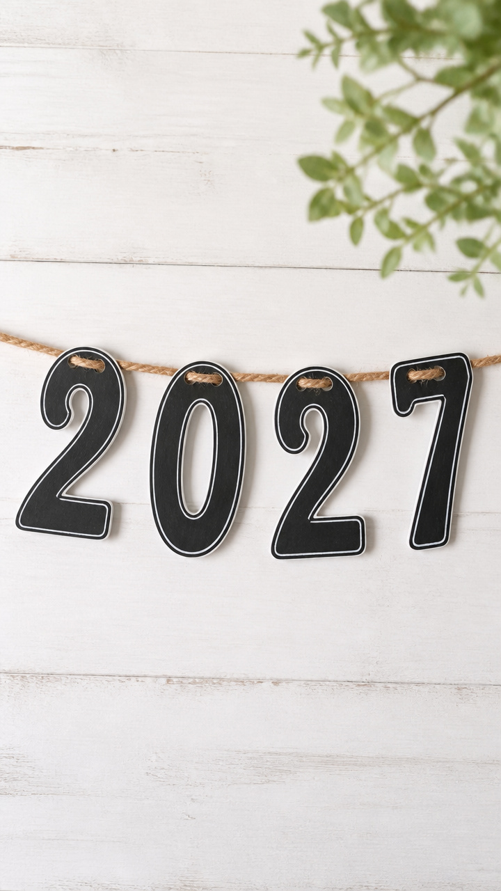 Number Banner with Twine