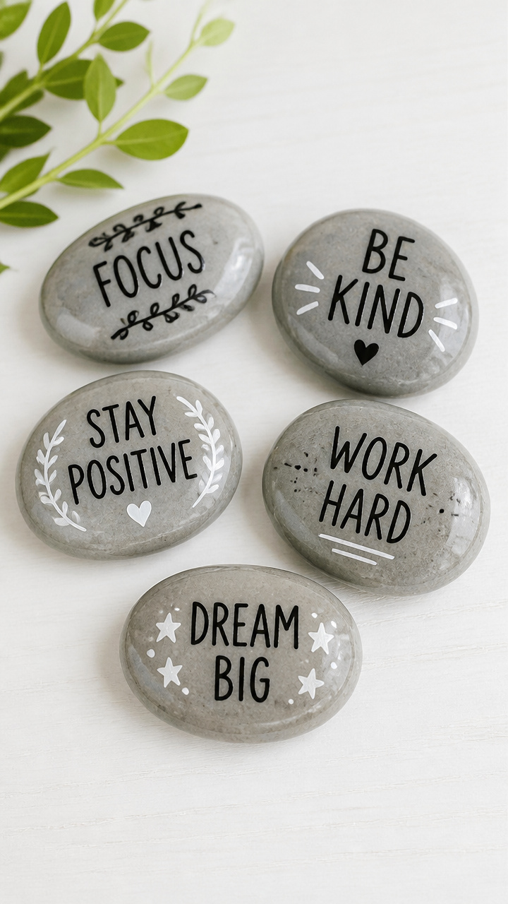 Painted Rock Resolution Stones