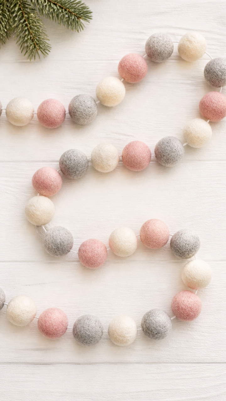 Felt Ball Garlands