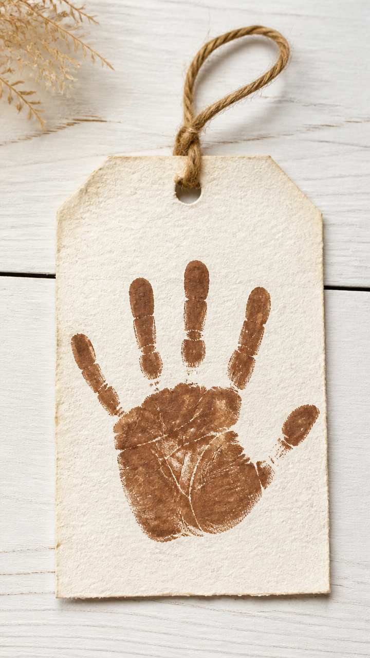 Handprint Time Capsule Tags